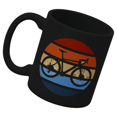 Modern Vintage Bicycle White Coffee Mug